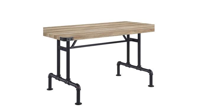 Edina 64&#34; Dining Tables Oak and Sandy Black - Acme Furniture, 2 of 7, play video