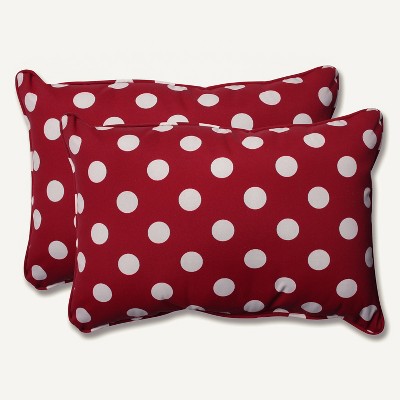 Polka Dot 2pc Outdoor Throw Pillows - Pillow Perfect