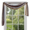 GoodGram Royal Ombre Crushed Semi Sheer Complete 3 Pc. Window Curtains & Scarf Set - 2 of 3
