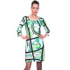 Women's 3/4 Bell Sleeve Genevieve Dress - White Mark - 2 of 3