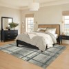 Modern Plaid Area Rug Large Washable Rugs for Living Room - 2 of 4