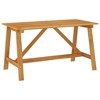 vidaXL Garden Dining Table Natural wood Solid acacia wood Medium Durable - 2 of 4