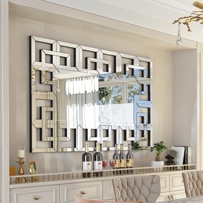 39.4x27.6in Artloge Rectangle Decorative Wall Mirrors Luxury Wall Mirror