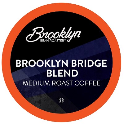 Brooklyn Beans Brooklyn Bridge Blend Coffee Pods,Compatible 2.0 Keurig ,40 count
