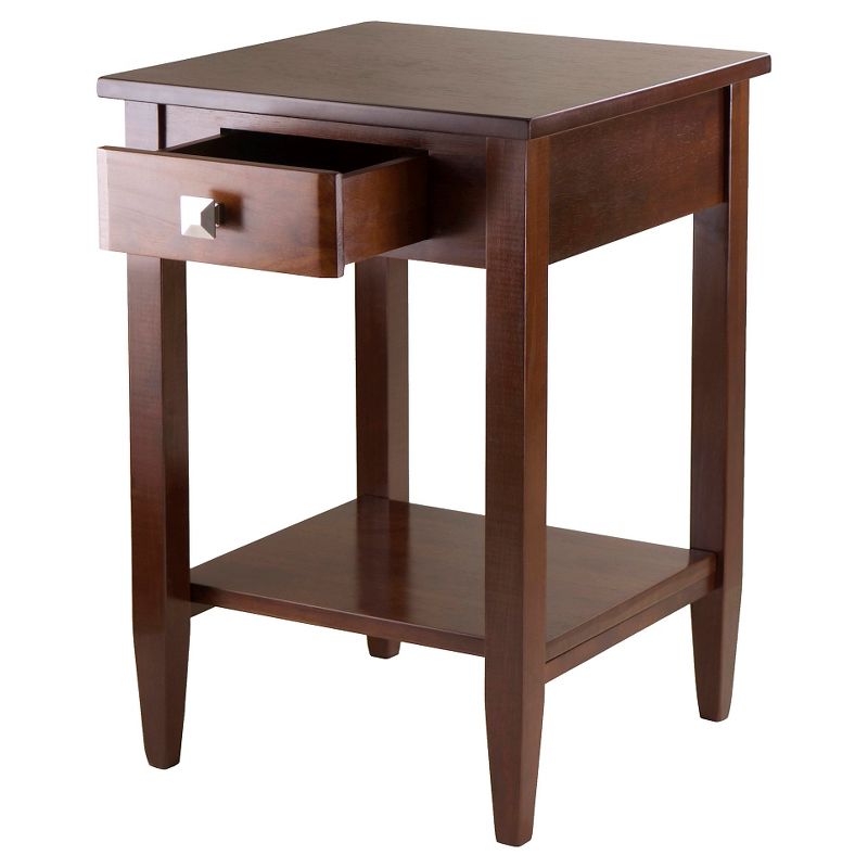 Richmond End Table with Tapered Leg Walnut Finish - Winsome, 3 of 6