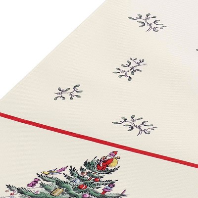 Christmas Tree Tartan Polyester Table Runner 14" x 108"