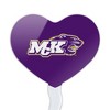 McKendree University Primary Logo Heart Love Cupcake Picks Toppers Decoration Set of 6 - 2 of 4