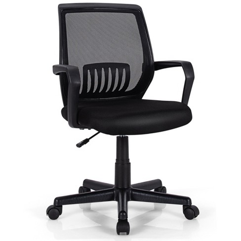 Costway Mid-Back Mesh Chair Height Adjustable Executive Chair w/ Lumbar Support - image 1 of 4