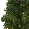 Nearly Natural 2-ft Flat Back Wall Hanging Artificial Christmas Tree with 20 Clear LED Lights - 3 of 4