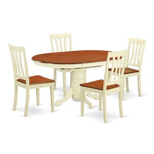 Dining Room Set - Kitchen Dinette Table And 4 Kitchen Chairs - 1 of 4