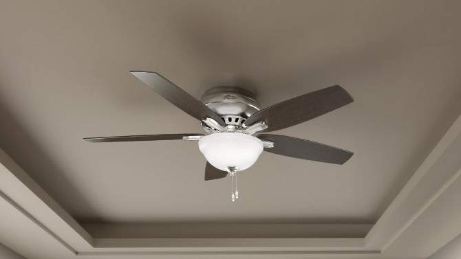 52" Newsome Low Profile Ceiling Fan (Includes LED Light Bulb) - Hunter Fan, 2 of 15, play video