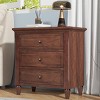 Accent Cabinet Modern with 3 Drawers and Smooth Gliding Rails for Bedroom Sofa Couch Office 28W - 3irtyhousy - 2 of 4