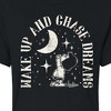 Women's - Peanuts - Wake Up And Chase Dreams Cropped Graphic T-Shirt - 2 of 4