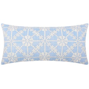 Evelyn Jacobean Blue Pillow - Levtex Home - 1 of 3