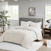 PAGED Twin Comforter Set Checkerboard Pattern 3 Piece Bedding Sets, Faux Fur Bed in a Bag with 1 Quilt and 2 Pillowcases for Bedroom - 2 of 4