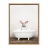 18" x 24" Sylvie Bunny in Rustic Bath Framed Canvas by Amy Peterson - Kate & Laurel All Things Decor - 2 of 4