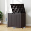 Maggift Deck Box, Outdoor Storage Box, Patio Gardening Tools, Water and UV Resistant for Patio, Garden, Lawn, Brown, 22.1"*17.1"*20.9" - 2 of 4