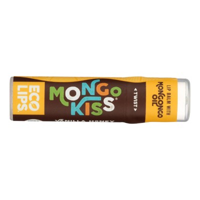 Eco Lips Mongo Kiss Lip Balm Organic Vanilla Honey - Case of 15 - 0.25 oz