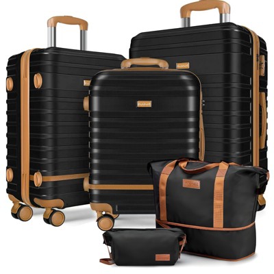 Musment Luggage Sets 5 Piece Suitcases with Wheels, Suitcase Set ABS Hard Case Luggage with TSA Lock Spinner Wheels Durable Travel Luggage