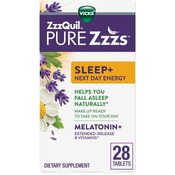 Pure Zzzs Sleep + Next Day Energy Melatonin Tablets - 28ct