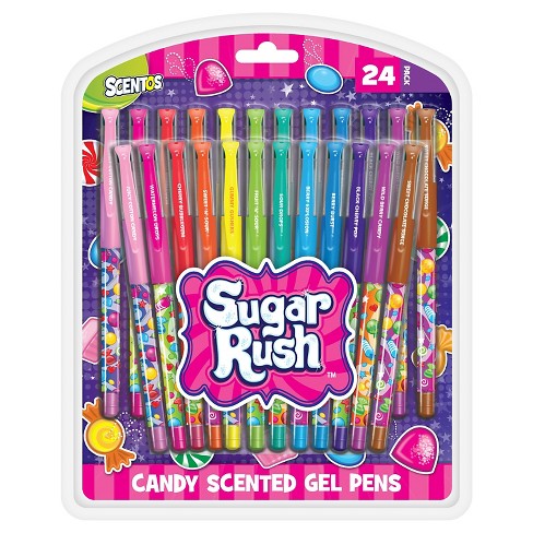 24 Count Sugar Rush Candy Scented Gel Pens 