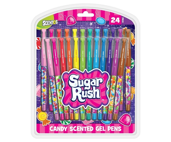 Sugar Rush&#153; Candy Scented Gel Pens, Medium Tip, 24ct - Multicolor Ink