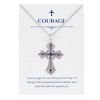 Anna-Kaci Purple Lavender Rhinestone Celtic Cross Necklace with Message Card & Envelope Jewelry Gift - 2 of 4