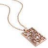 EVERLY JEWELRY | Stainless Steel Square Swirl Pendant – Multiple color plated - 4 of 4