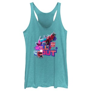 Women's Transformers: EarthSpark Optimus Prime Roll Out Racerback Tank Top - 1 of 4