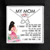 Mom Greeting Card Sterling Silver Necklace Gift for Mother Ginger Lyne Collection - 3 of 4