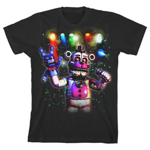 Five Nights at Freddy's Sister Location Party Time Boy's Black T-shirt - 1 of 3