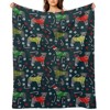 DSANE Grey Pitbulls Christmas Christmas Throw Blanket Soft Fleece Christmas Blanket Cozy Flannel Throw for Couch Bed - 2 of 4