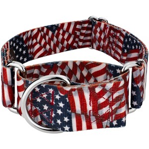 Country Brook Petz 1 1/2 Inch Martingale Dog Collar - Americana Collection - 1 of 4