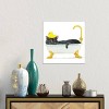 Bathing Black Cat by Alexey Dmitrievich Shmyrov Unframed Wall Canvas - iCanvas - 3 of 3