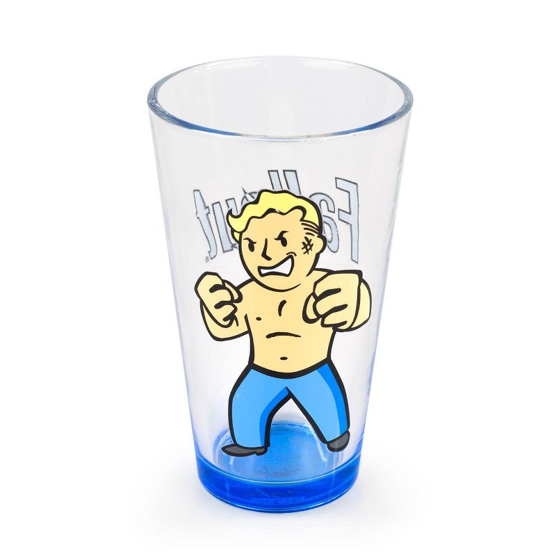 Just Funky Fallout Collectibles | Fallout Vault Boy Pint Glass | 16 Ounces | Xbox One Gift, 3 of 7
