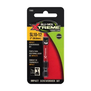 Blu-Mol Xtreme Slotted 10-12 X 2 in. L Screwdriver Bit S2 Tool Steel 2 pc - 1 of 2