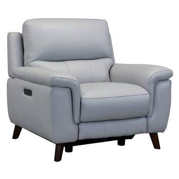 Lizette Contemporary Leather Power Recliner Chair with USB Gray - Armen Living