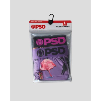 PSD Men's Flamingo Print Briefs - Purple/Pink