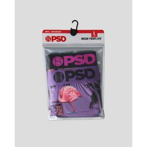 PSD Men's Flamingo Print Briefs - Purple/Pink - 1 of 4