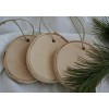 Wilson's Birch Ornaments - Drilled with Twine - 3 of 3
