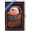 Trends International MLB Baltimore Orioles - Neon Helmet 23 Framed Wall Poster Prints - 3 of 4