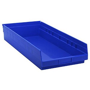 Quantum Storage Systems Economy Shelf Bin, 23-5/8"W X 11-1/8"D X 4"H - 1 of 2