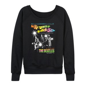Women's - Beatles - Lady Madonna-Women's French Terry Pullover Sweatshirt Lightweight French Terry Wide Neck Long Sleeve Shirt - 1 of 4
