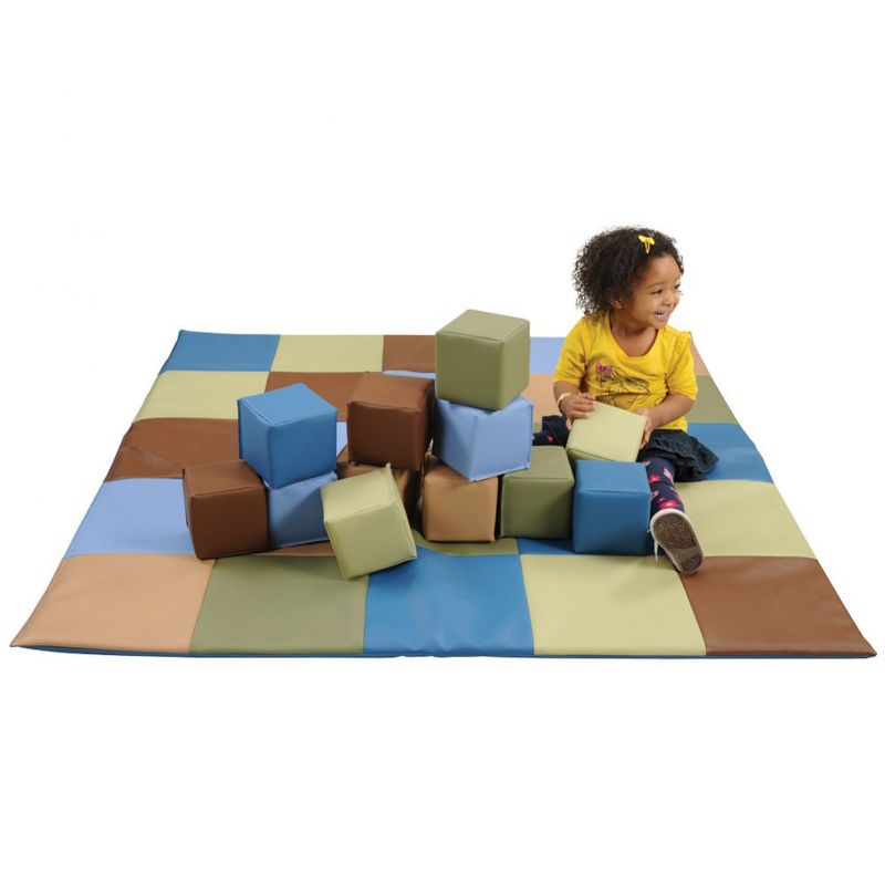 Kaplan Early Learning Woodland Patchwork Natural Colored Toddler Blocks - 12 Pieces, 2 of 4