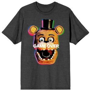 Five Nights At Freddy’s Game Over Men’s Cradle Pink Crew Neck Short Sleeve T-shirt - 1 of 3