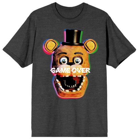 Five Nights At Freddy’s Game Over Men’s Cradle Pink Crew Neck Short Sleeve T-shirt - image 1 of 3