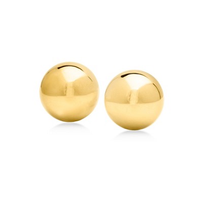 Ross-Simons Italian 14mm 18kt Gold Over Sterling Dome Clip-On Earrings