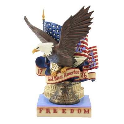 Jim Shore 8.0" Patriotic Freedom Eagle. God Bless America  -  Decorative Figurines