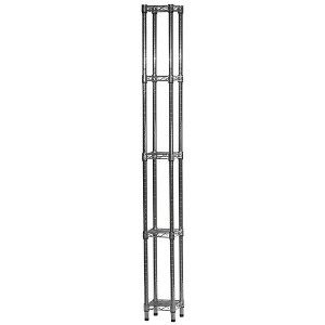 Shelving.com Chrome Wire Shelving with 5 Tier Shelves - - 1 of 4