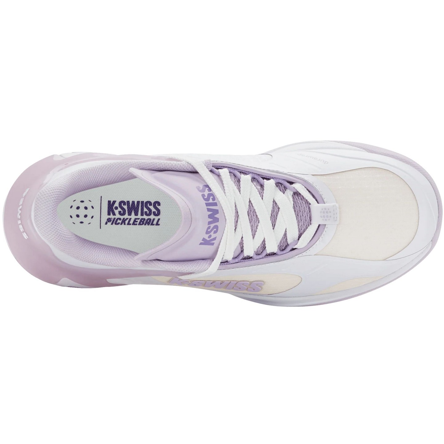 Женские кроссовки K-Swiss K-Frame Pickleball Performance Shoe (White/Orchid Hush/Purple Haze)., цвет: Белый — фото 6